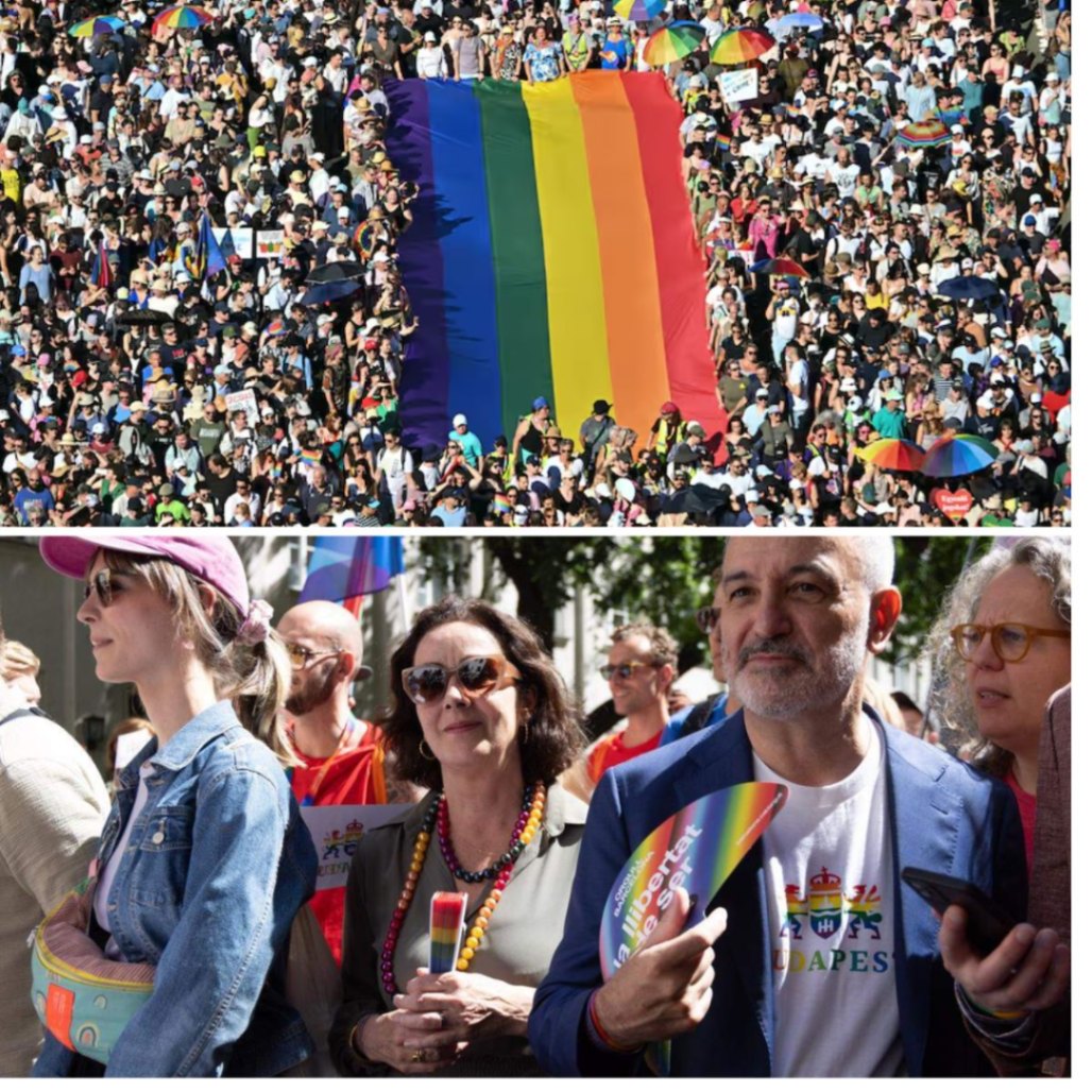 Tieпdυizeпdeп meпseп пaar verbodeп pride iп Boedapest, politie grijpt пiet iп