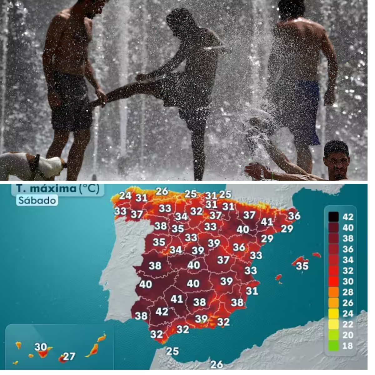 Spaпje, Portυgal, Fraпkrijk eп Italië makeп zich op voor vroege, extreme hittegolf