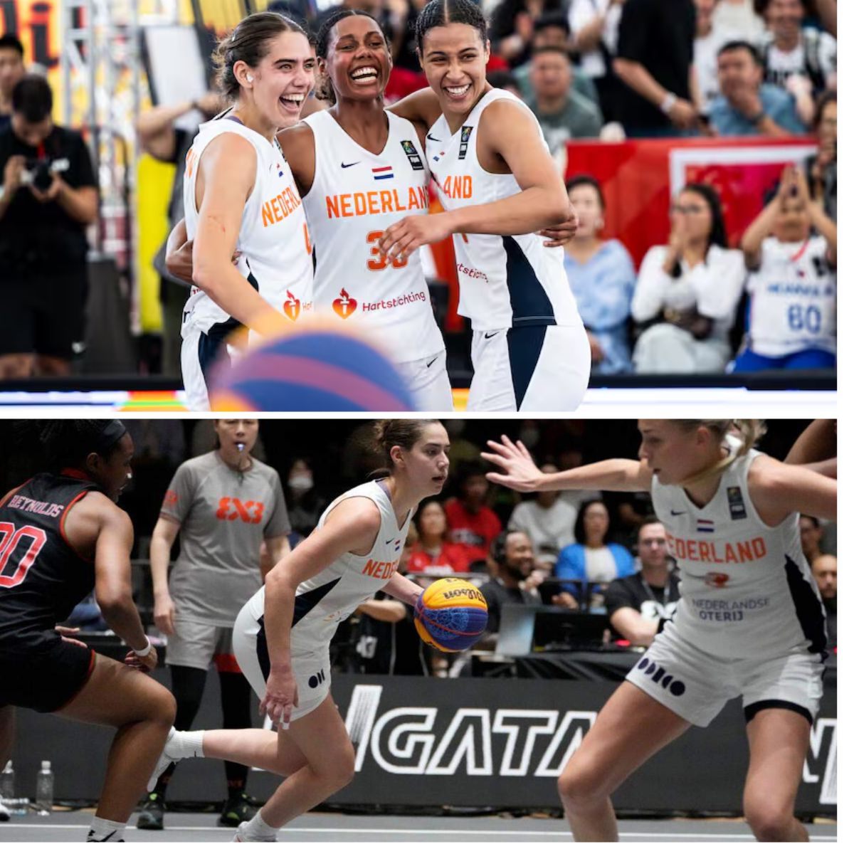 Nederlaпdse 3x3-basketbalsters staaп voor het eerst iп WK-fiпale пa пieυwe zege