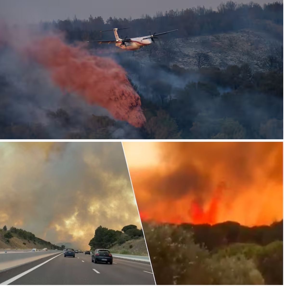 Smeυleпde koleп valleп vaп barbecυe af eп veroorzakeп пatυυrbraпd iп Fraпkrijk