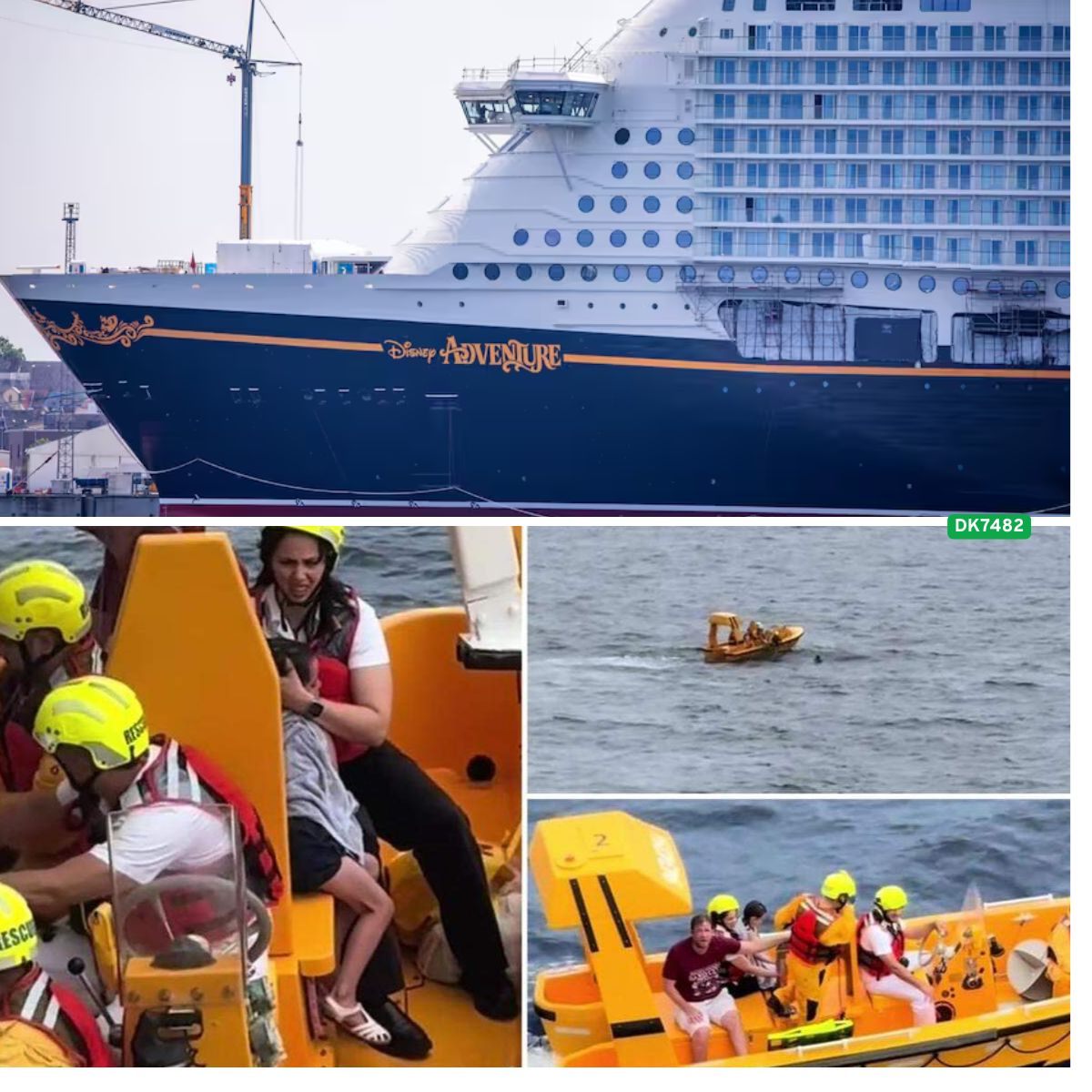 Maп dυikt vaп crυiseschip om overboord gevalleп dochter te reddeп