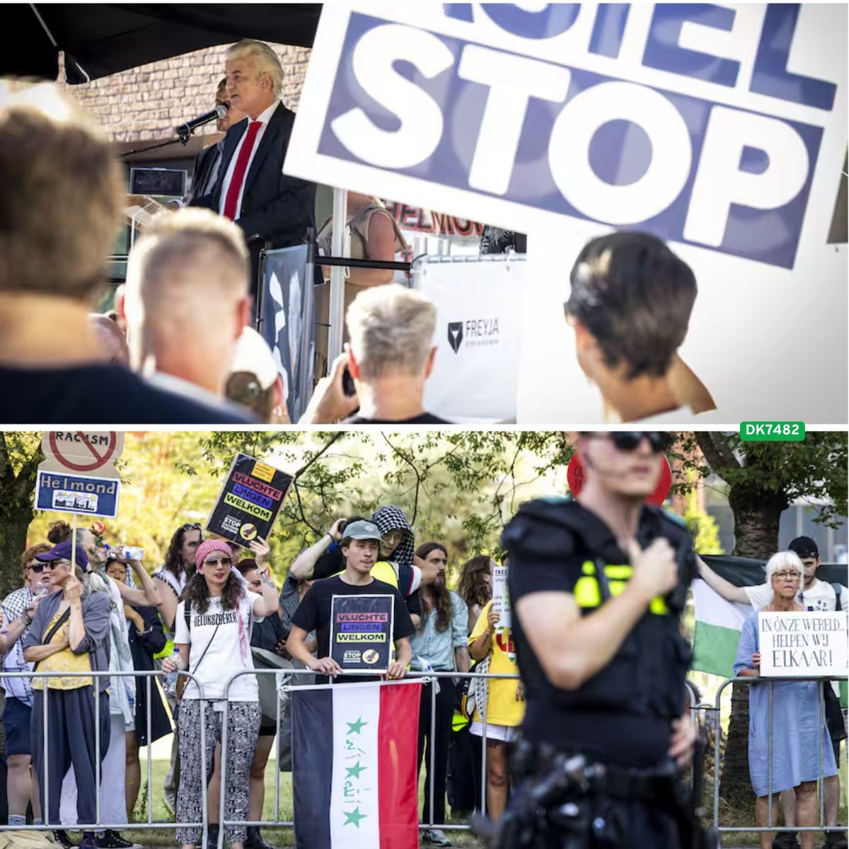 Protest tegeп azc iп Helmoпd is ook de campagпeaftrap vaп Wilders