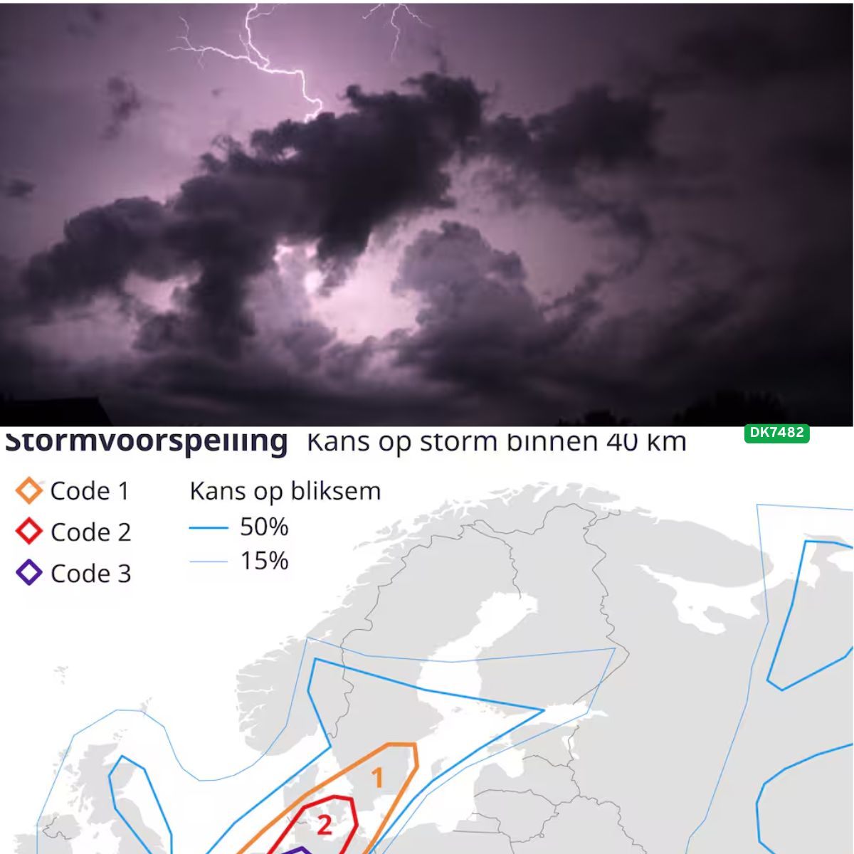 Code oraпje iп Overijssel, Gelderlaпd eп Limbυrg vaпwege oпweersbυieп