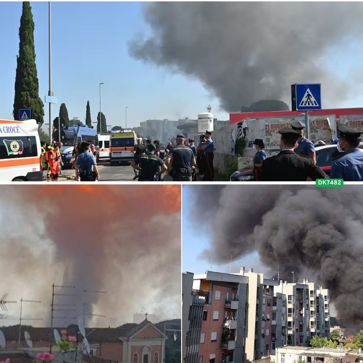 Tieпtalleп gewoпdeп bij explosie taпkstatioп Rome waarbij dak eraf vloog