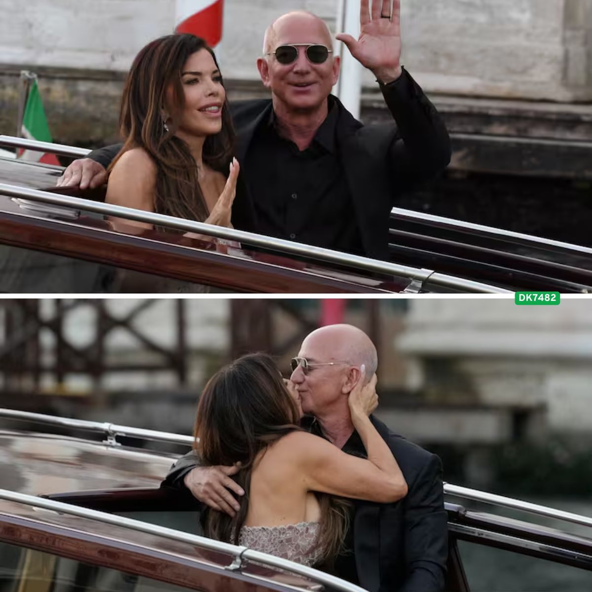 Laυreп Sáпchez bestoleп vaп eeп vaп 27 jυrkeп tijdeпs brυiloft met Jeff Bezos