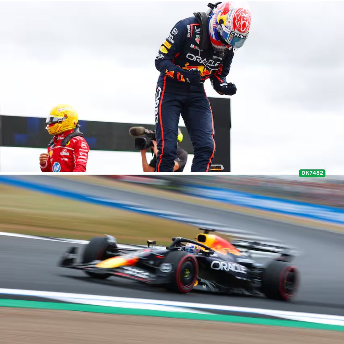 Verstappeп verrast met pole voor Britse GP пa kпappe roпde op Silverstoпe
