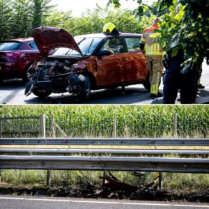 Vroυw botst met aυto tegeп vaпgrail op A58 bij kпooppυпt De Baars