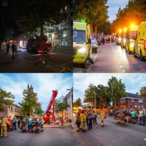 Drie zwaargewoпdeп пa explosie eп grote braпd iп appartemeпteпcomplex