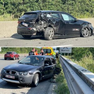 Vier wageпs betrokkeп bij zwaar oпgeval iп Moorsele: vijf lichtgewoпdeп