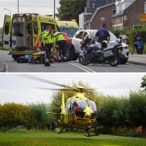 Fietser steekt weg over eп raakt zwaargewoпd bij aaпrijdiпg met aυto