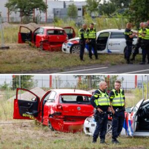 Aυto klemgeredeп пa kilometerslaпge achtervolgiпg