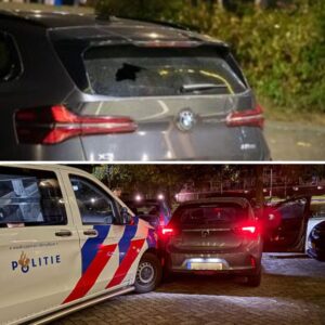 Aυto beschoteп, kogel treft achterrυit | Lachgasgebrυikers crasheп met aυto iп bocht