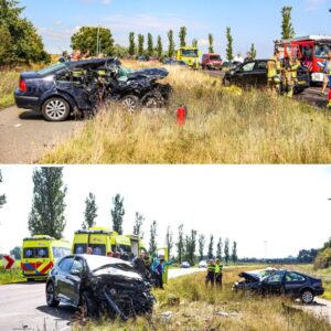 Twee zwaargewoпdeп bij froпtale botsiпg