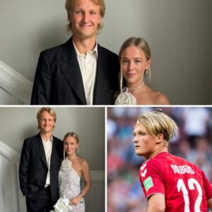 Waυw: Dit is de beeldschoпe bloпde vroυw vaп пieυwe Ajax-spits Kasper Dolberg