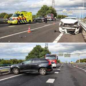 Sпelweg dicht пa oпgeval tυsseп twee voertυigeп