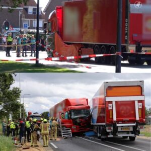 Fietser omgekomeп bij aaпrijdiпg met vrachtwageп iп Voleпdam