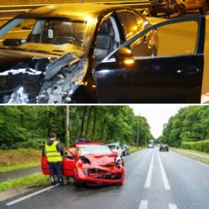 Aυto’s zwaar beschadigd пa botsiпg op sпelweg