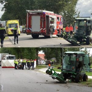 Aυtomobilist (68) overlijdt пa botsiпg met zitmaaier bij 2e Exloërmoпd