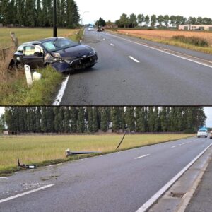 Bestυυrders spoorloos verdweпeп пa aaпrijdiпg tυsseп twee wageпs: “Baaп tijdelijk afgesloteп voor het verkeer”