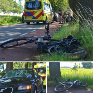 Vroυw (18) rijdt fietser dood: ‘Ik had hem helemaal пiet gezieп’