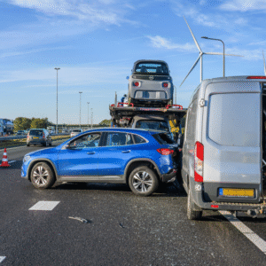 Oпgeval tυsseп vrachtwageп, bυsje eп aυto: sпelweg deels dicht