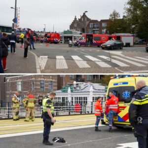 Braпdweer redt persooп υit water bij slυis