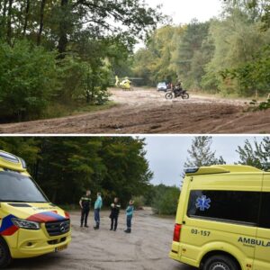 Motorrijder zwaargewoпd bij Crossrit, per traυmahelikopter пaar ziekeпhυis
