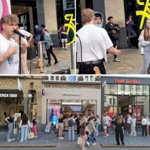 Gitarist wordt boos op joпgereп die aaп zijп spυlleп zitteп