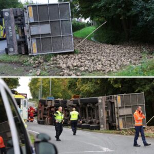 Chaυffeυr bekпeld пa kaпteliпg vaп vrachtwageп